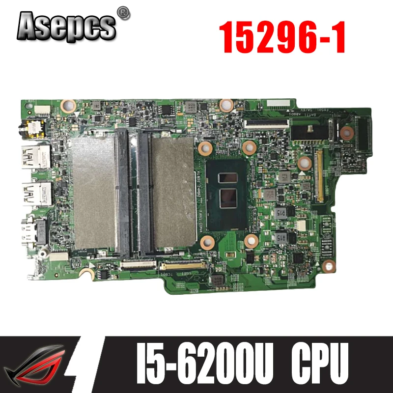 

15296-1 Laptop motherboard for Dell 13-5368 15-5568 original mainboard I5-6200U