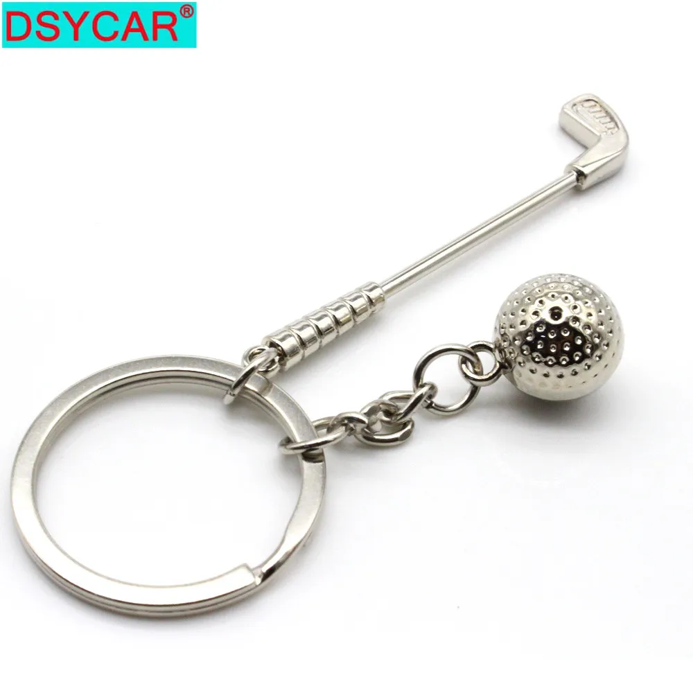 DSYCAR 1 шт. брелок для ключа гольфа любителей спорта ключей модели ракетки новинка