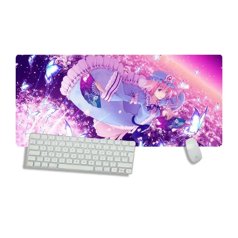 

Pink cute anime girl Locking Edge Mouse Pad Game Desk Table Protect Game Office Work Mouse Mat pad Non-slip Laptop Cushion