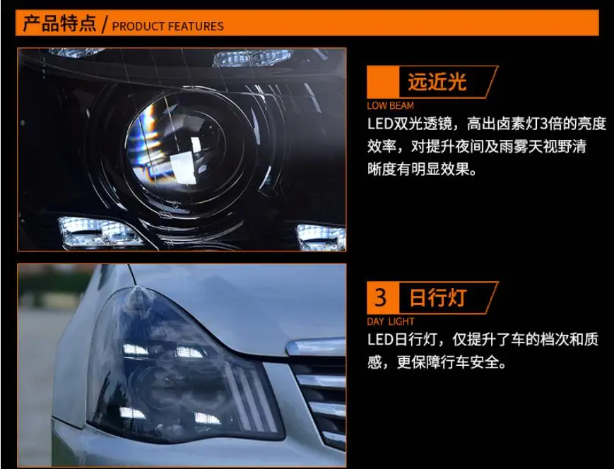2006 ~ 2019y автомобиль bupmer головной свет для Nissan Sylphy фары sentra Bluebird автомобильные