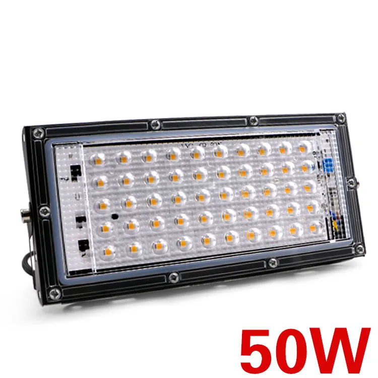 50W EnwYe 50 Вт ландшафтное освещение Светодиодный прожектор ЕС штекер прожектор AC 220 В 240 в наружный теплый белый/холодный белый Светодиодный прожектор - Испускаемый цвет: 50W