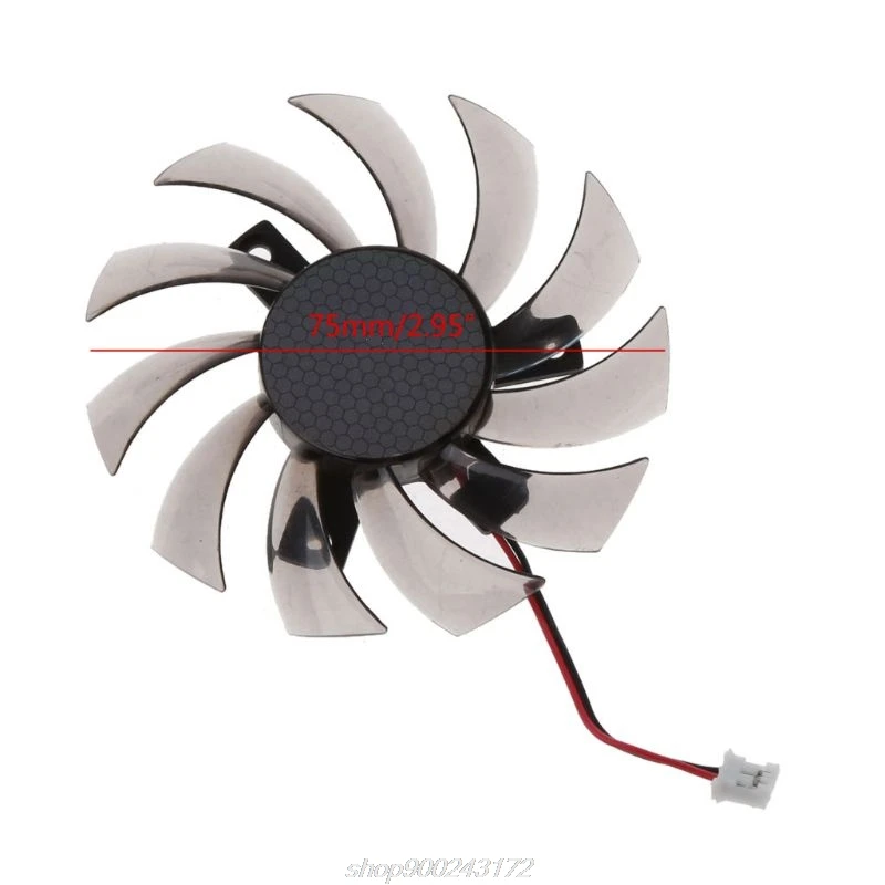 

75MM PLD08010S12H 2Pin Cooler Fan Graphics Card Cooling Fan for GTX 560 460 Ti R7 260x R270X MSI 560 Ti M15 21 Dropship