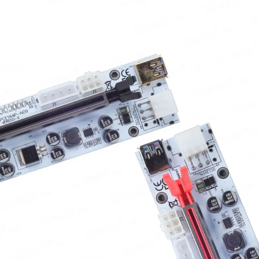 XT-XINTE PCI-E PCI Express 1X к 16X расширитель Pcie переходная карта переходника с кабелем USB 3 0 60