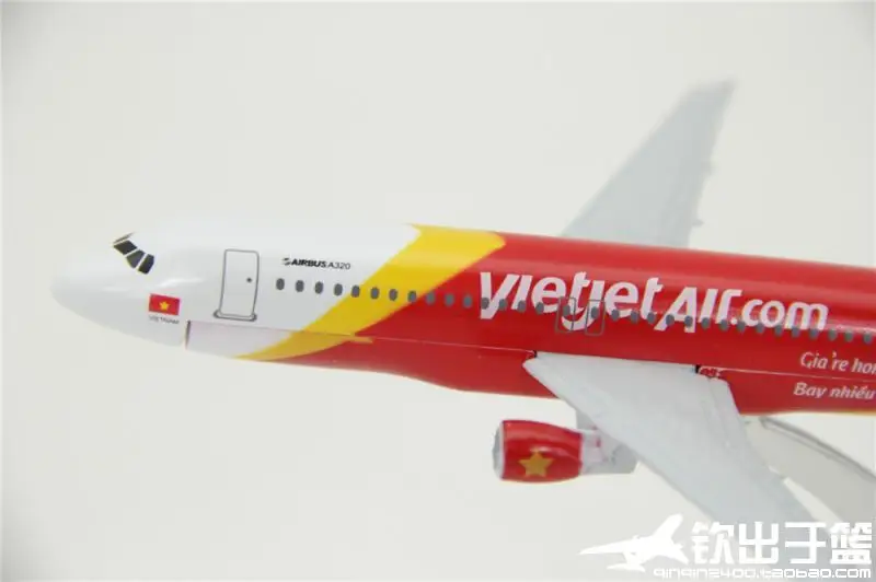 16 см модель самолета вьетнамских авиаперевозок вьетнамского авиационного VietJet