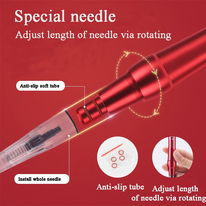 1 шт. профессиональная микроблейдинг машина ручка с иглами роторная Татуировка