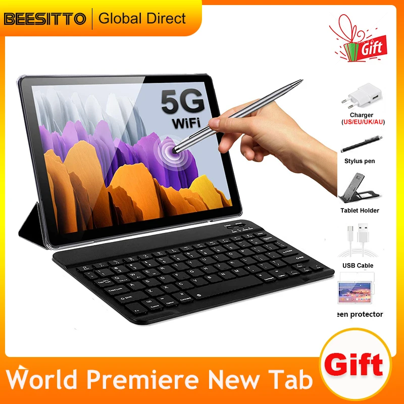 

Планшет beesпрокат на Android 10, восемь ядер, экран 10,1 дюйма, 6 ГБ + 64 ГБ