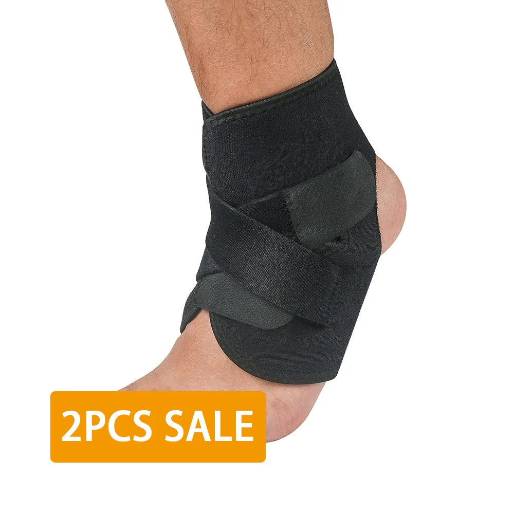 Black for 2pcs SKDK, 1 шт., напорный бандаж, поддержка лодыжки, защита для ног, баскетбол, футбол, бадминтон, анти-растяжение лодыжки, защита, теплый уход - Цвет: Black for 2pcs