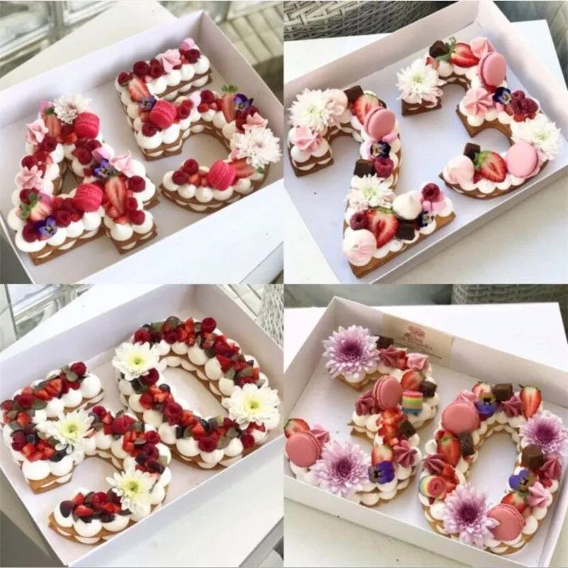 9 шт./компл. пластиковые формы для тортов с буквами