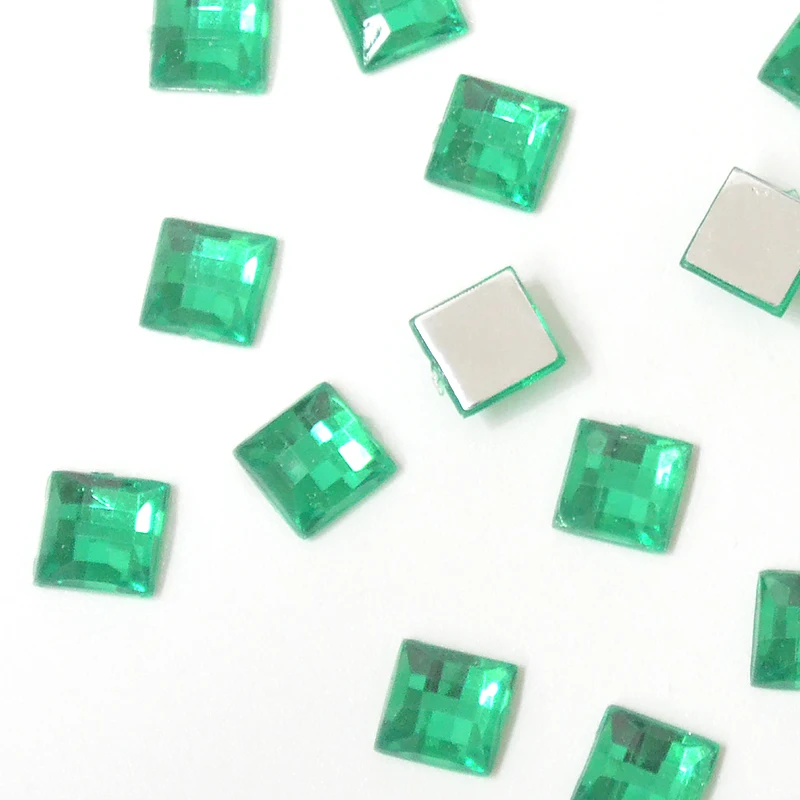 Акриловые стразы с квадратным Форма прозрачный горячей фиксации плоская задняя