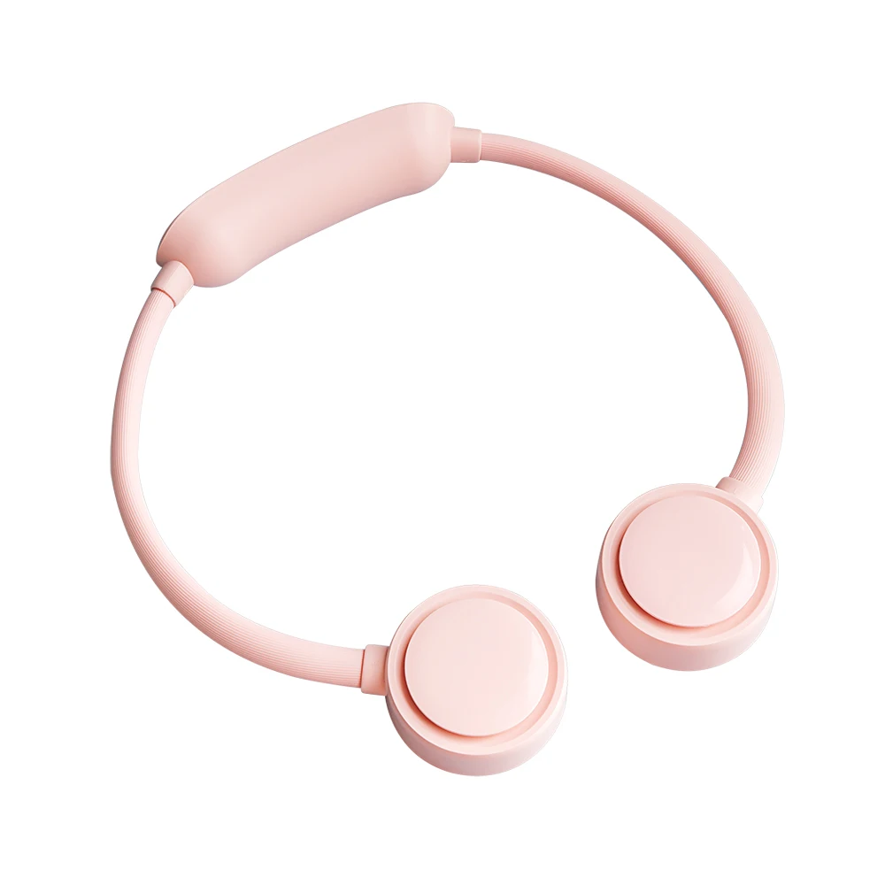 

2021 New Trending Daul Head handfree rechargeable sports Neck Electric Wrist Portable Fan with long Time
