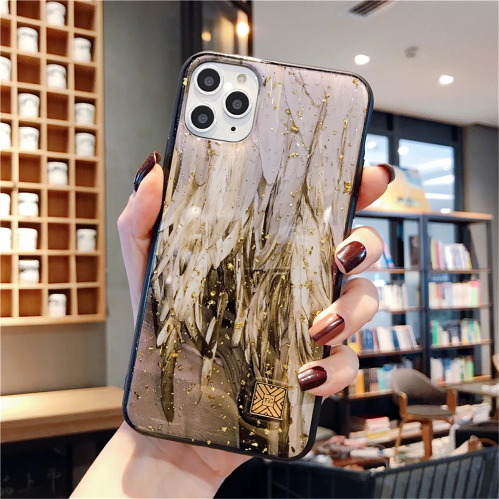 Блестящий чехол для телефона iPhone 12 Pro 11 Max XS XR X 7 8 6s Plus Mini SE 2020|Бамперы| |