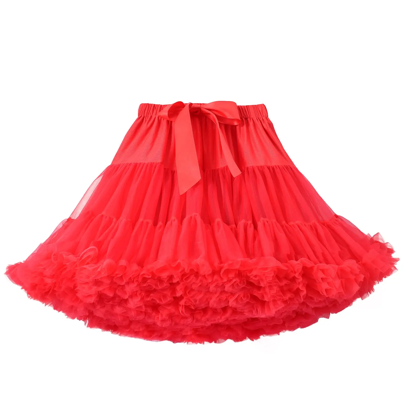 

Women Petticoat Skirt Elastic Waist Puffy Tulle Short Tutu Skirt Princess Ballet Dance Pettiskirt for Party,Cosplay 2022