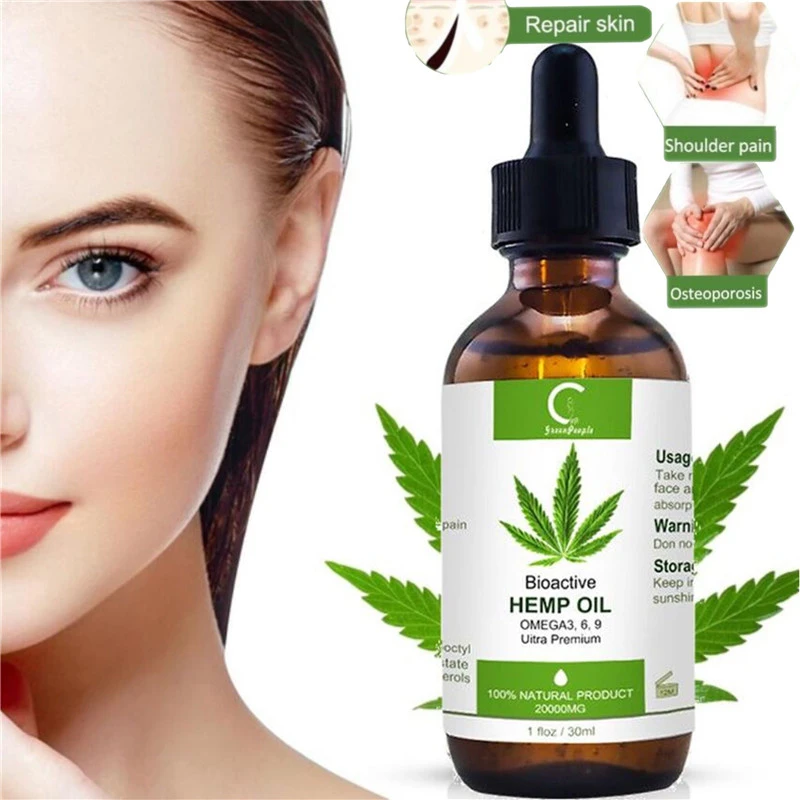 GPGP Greenpeople CBD Organic Hemp Oil Neck Pain Pain Relief Oil Hemp Seeds Oil Help Sleep Relieve Stress Essential oil for skin