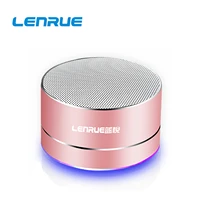 lenrue lock and load mobile phone portable card mini speaker a2 version1 led wireless bluetooth small speaker pc loudspeaker