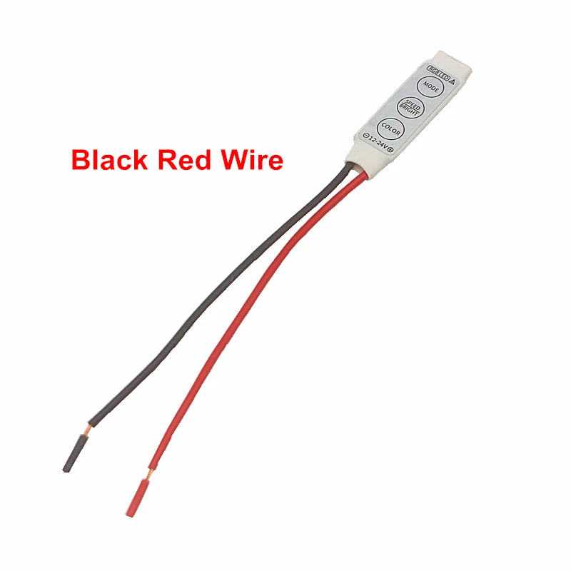 Мини 3Key RGB светодиодный контроллер DC 5 в 12 В 24 режим/скорость/яркий/цветной