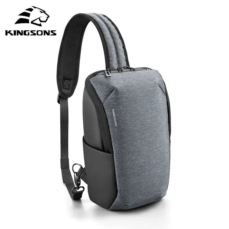 

Kingsons New Fatshion 11Inch Tablet Chest Bag Large Capacity Waterproof Travel Crossbody Bag for Teenagers One-shoulder Backpack