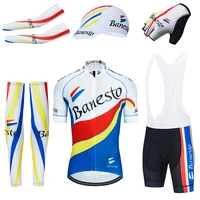 banesto cycling clothes bike shorts full suit ropa ciclismo quick dry cycling jersey maillot sleeves warmer