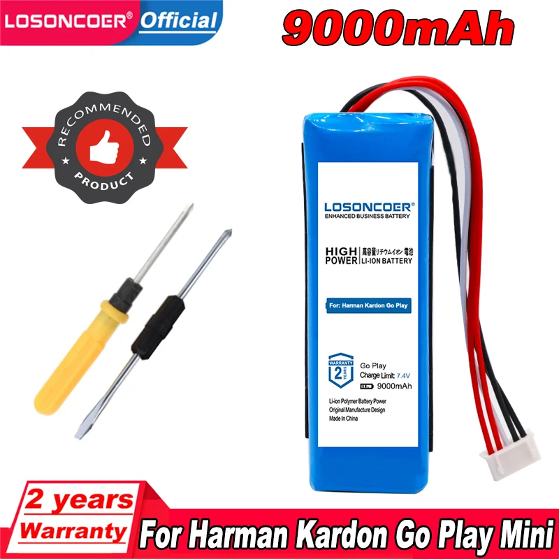Топ LOSONCOER 9000 мА/ч GSP1029102 01 Батарея Для Harman Kardon Go Play Mini для JBL CP HK06 Bluetooth Динамик