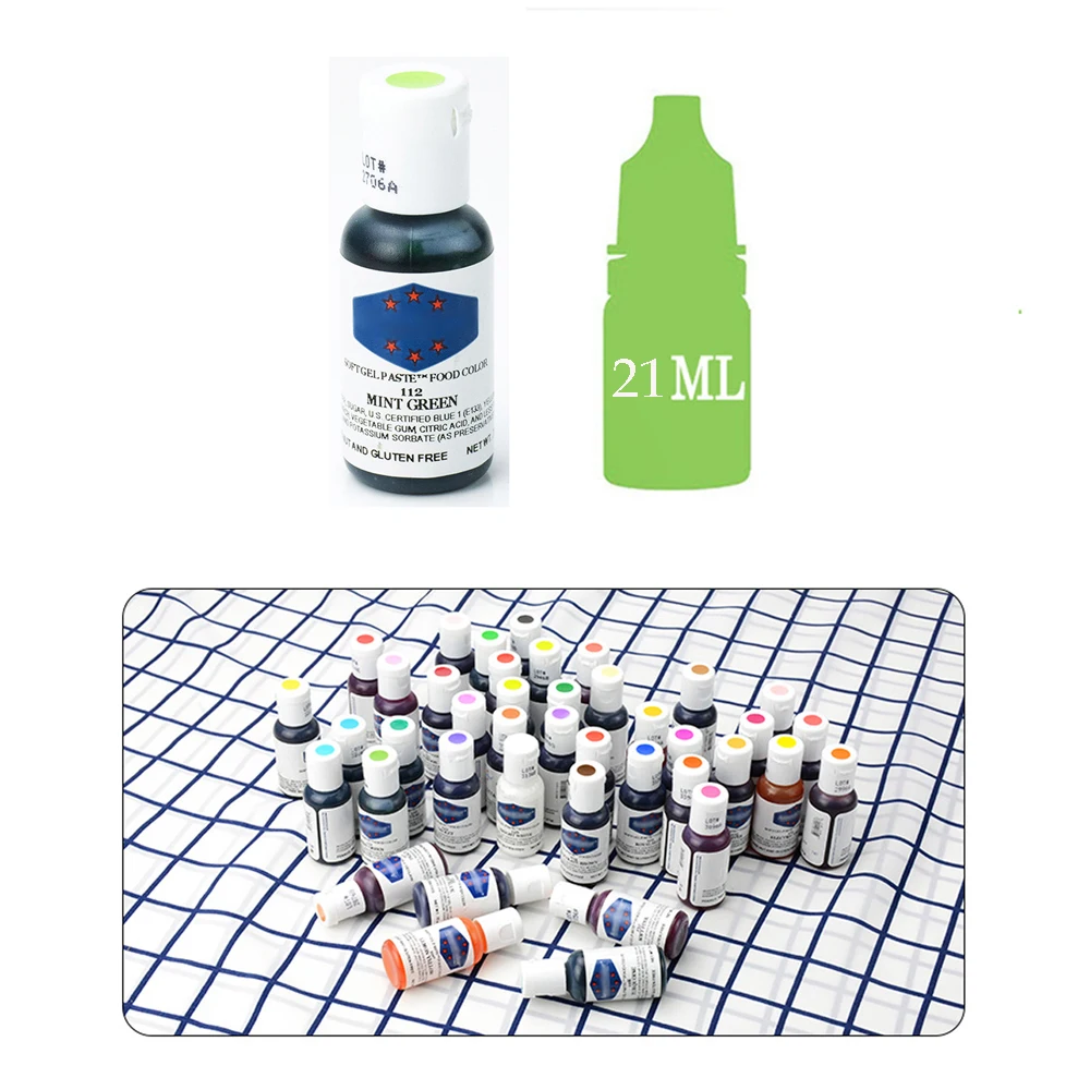 5 цветов малатион 21 мл крем Еда раскраска ингредиенты торт Fondant (сахарная) выпечки