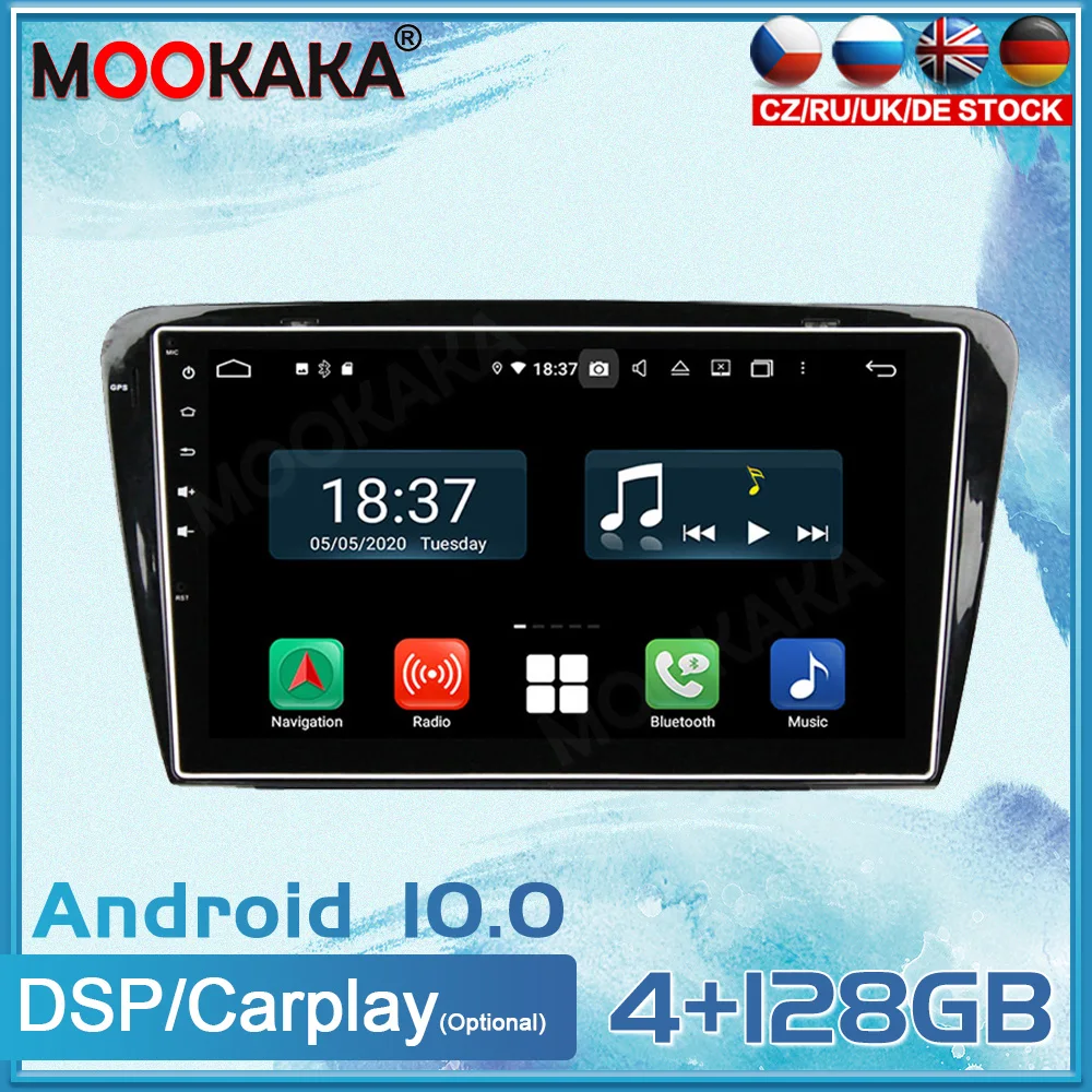 

Автомагнитола 128G Android 10,0 для SKODA Octavia 2014-2015, GPS-навигация, мультимедийный плеер, радио-лента, автомобильное стерео, головное устройство Carplay