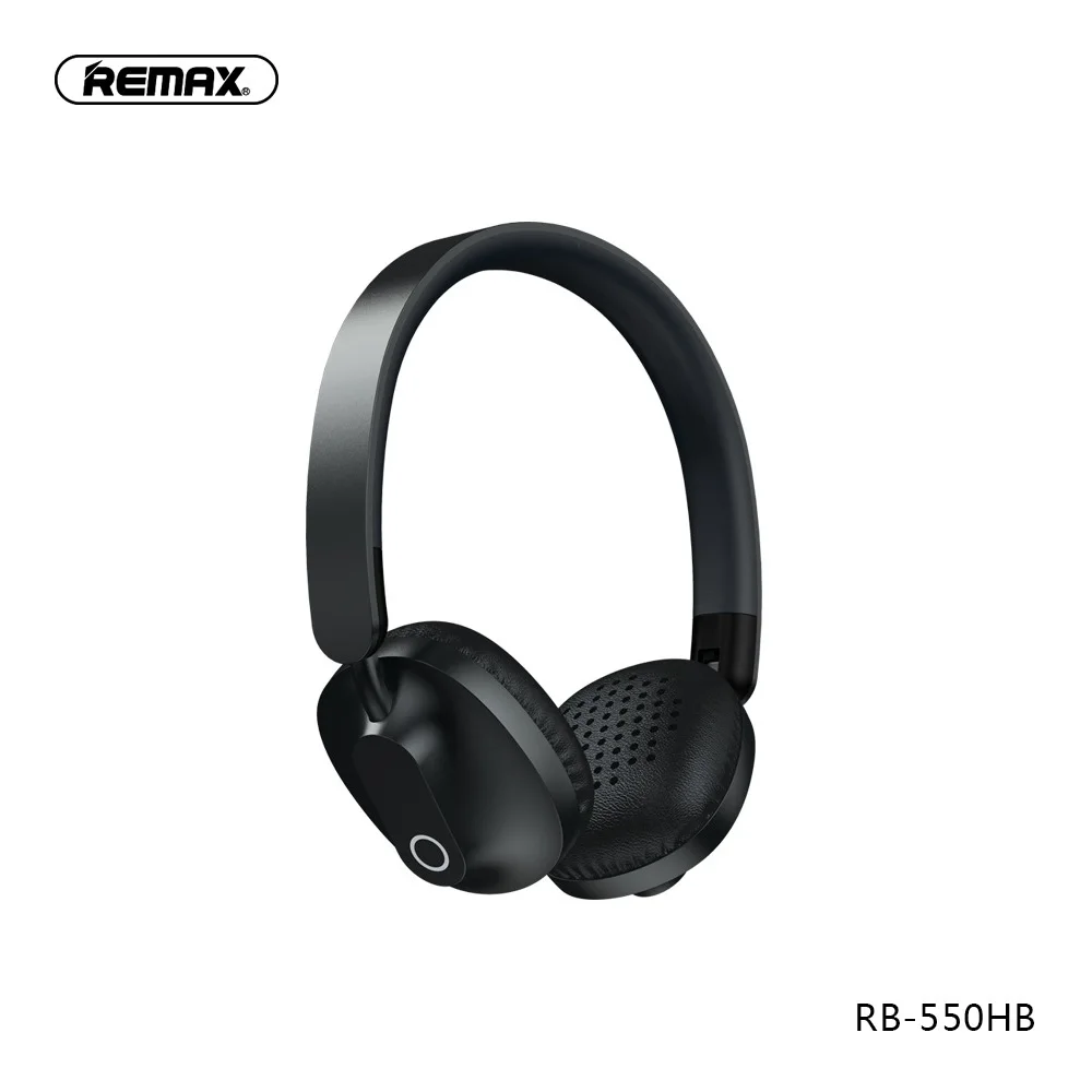 550HB black Remax RB-300HB 550HB сенсорная головка Беспроводная Bluetooth гарнитура Музыка fancier высокое качество AUX интерфейс - Цвет: 550HB black