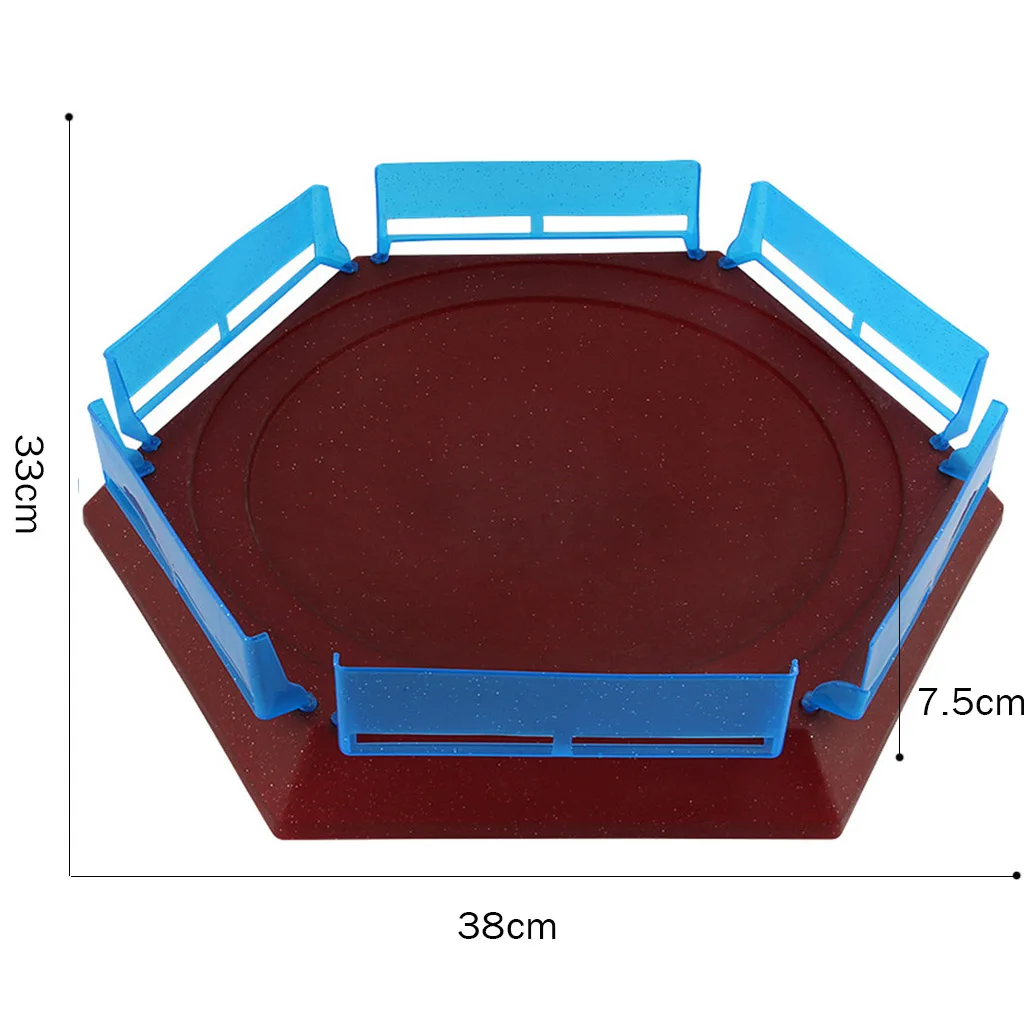Red 38x33x7.5cm Beyblade стадион Beystadium Burst Эволюция гироскопа Арена библед диск захватывающий Дуэль спиннинг Топ пусковая установка Bey Blade Burst стадион - Цвет: Red 38x33x7.5cm