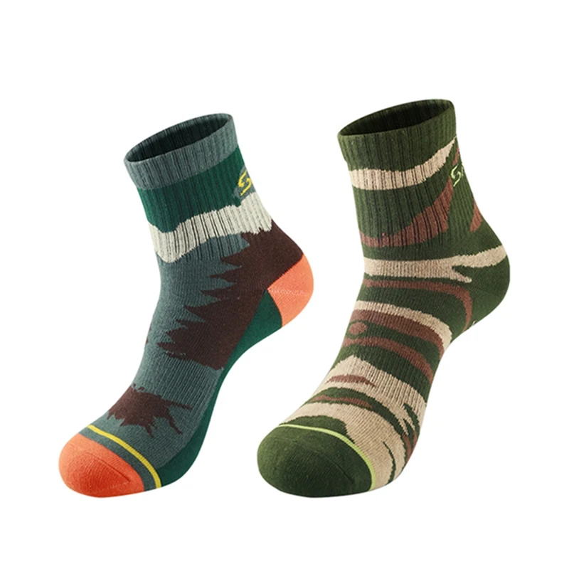 Мужские дышащие компрессионные камуфляжные носки для бега профессиональные