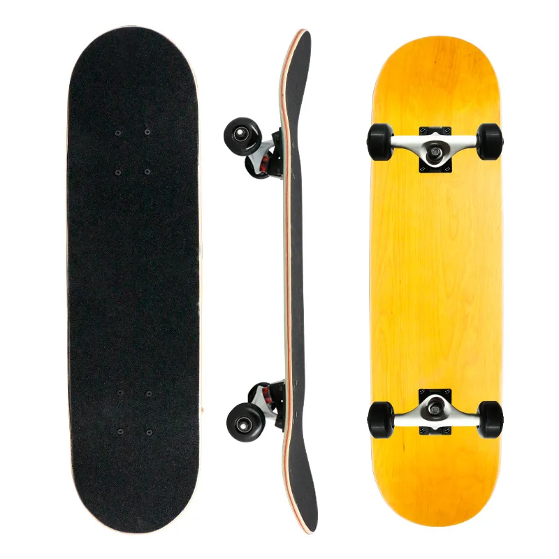 Профессиональный скейтборд двойной вертикальный чистый цвет пластины Роскошные