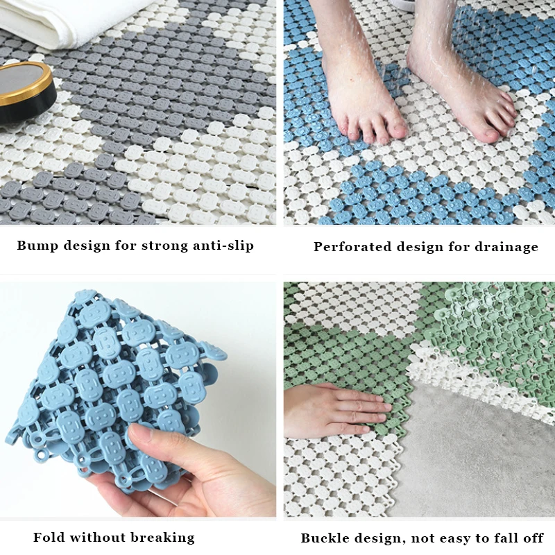 DIY коврик ПВХ ковер для ванной комнаты кухни открытый Противоскользящий 20x20 см