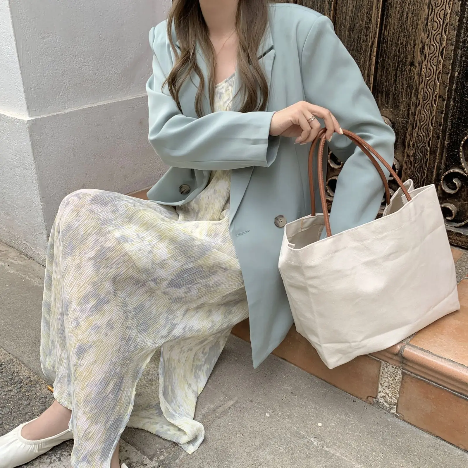 Женский блейзер HziriP светильник-зеленый однотонный весна 2021 г. горячая распродажа