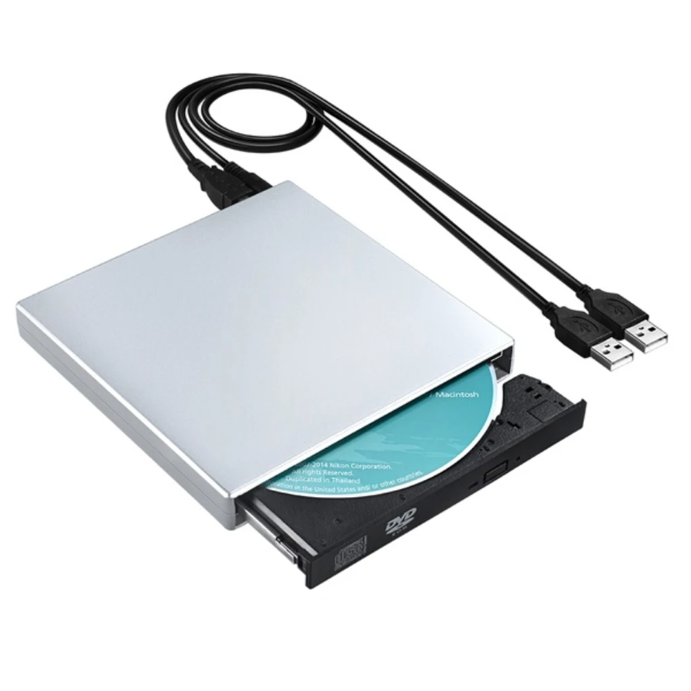 Тонкий внешний CD-проигрыватель USB 2 0 портативный dvd-проигрыватель DVD-ридер