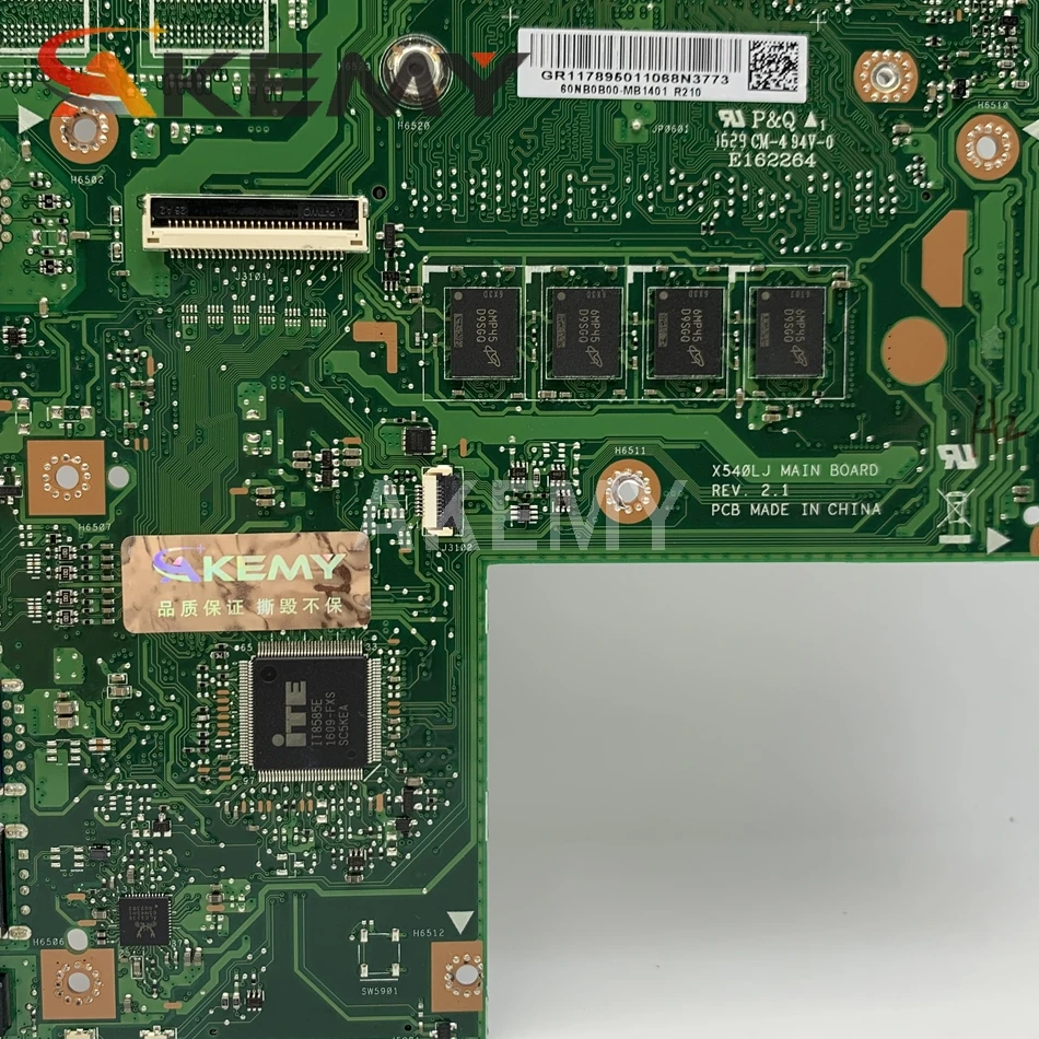 X540LJ материнская плата для ASUS X540L F540LA X540LA ноутбука 4G RAM I5-5200U REV2.1 тестовая работа 100% |