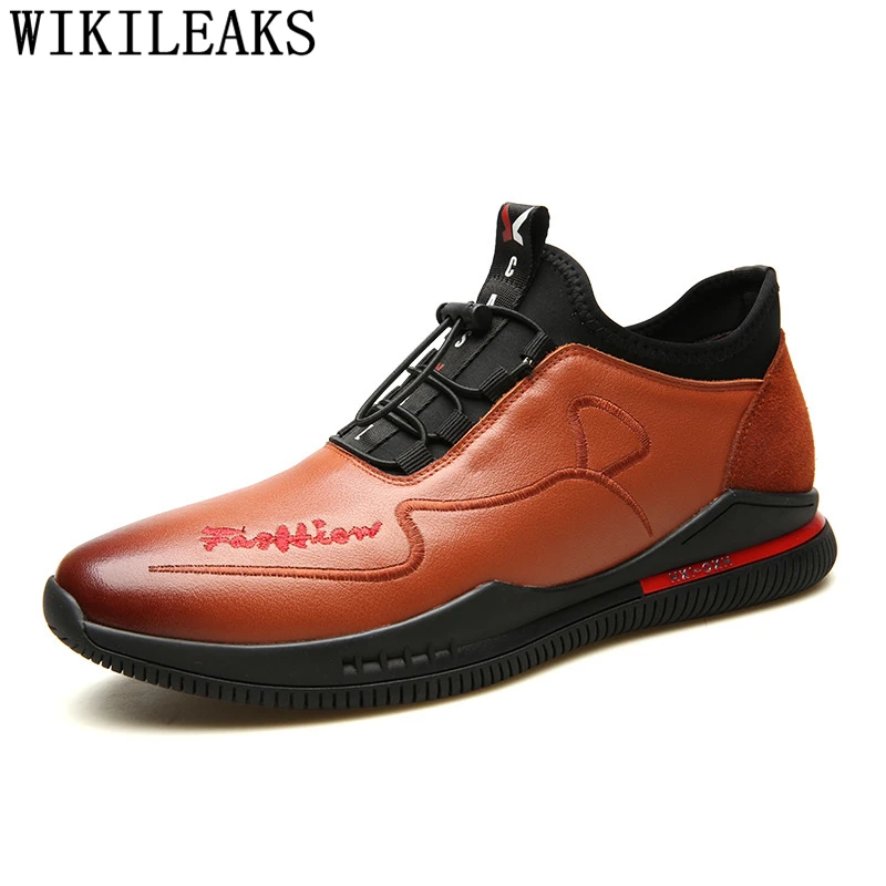 Мужские черные кроссовки повседневная обувь Лидер продаж кожаная мужская