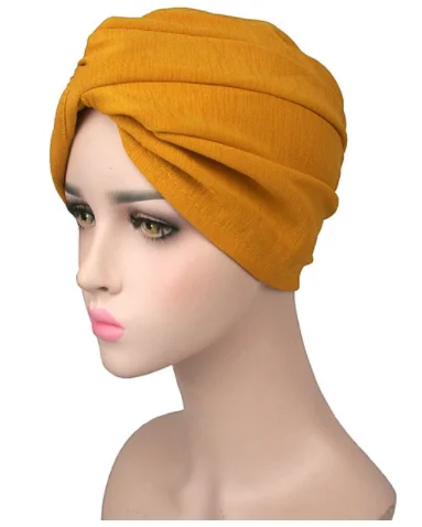 Новинка 2020 модные женские банданы мусульманский тюрбан шапка хиджаб Кепка Для