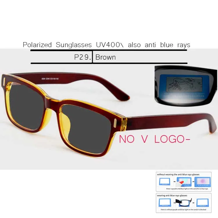 NO V LOGO-P29 IVSTA, синий светильник, очки, компьютерная игровая оправа, для мужчин, анти-Синие лучи, блокировка, по рецепту, близорукость, поляризованные солнцезащитные очки, ночной ботаник - Цвет оправы: NO V LOGO-P29