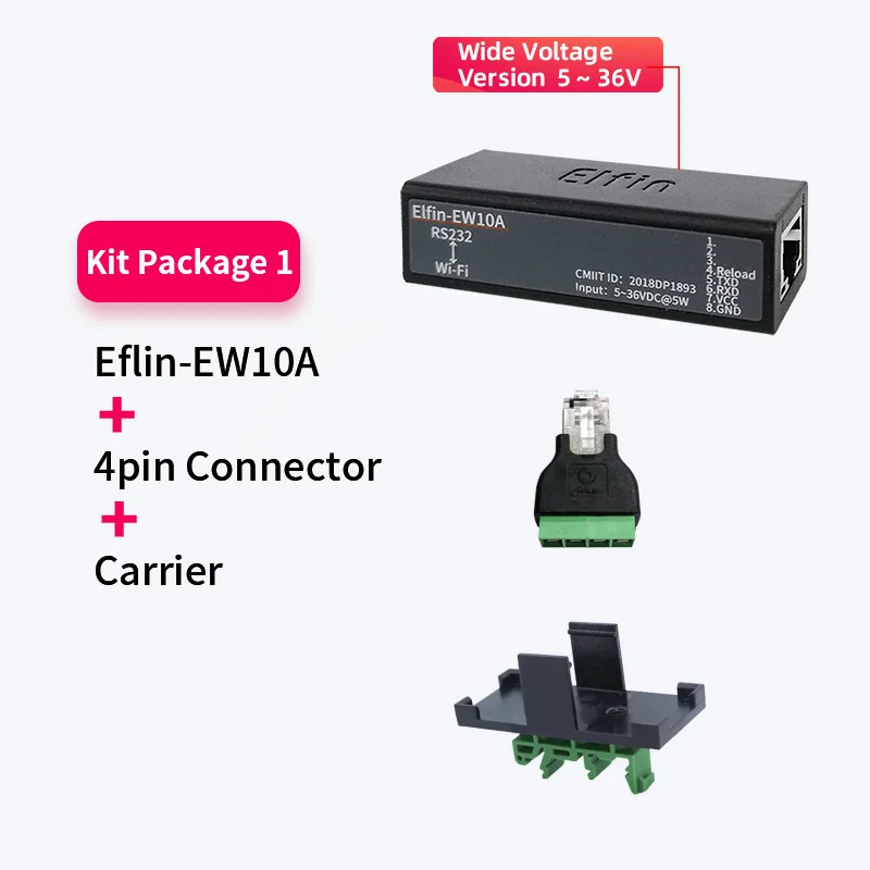 Серийный Порты и разъёмы RS232 Wi Fi устройство Серверный модуль Elfin EW10 Поддержка TCP/IP