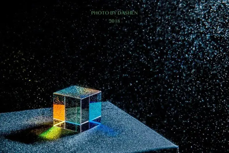 Оптическое стекло призма RGB дисперсия спектр образовательная модель открытый фотографировать фильтр фото фотография