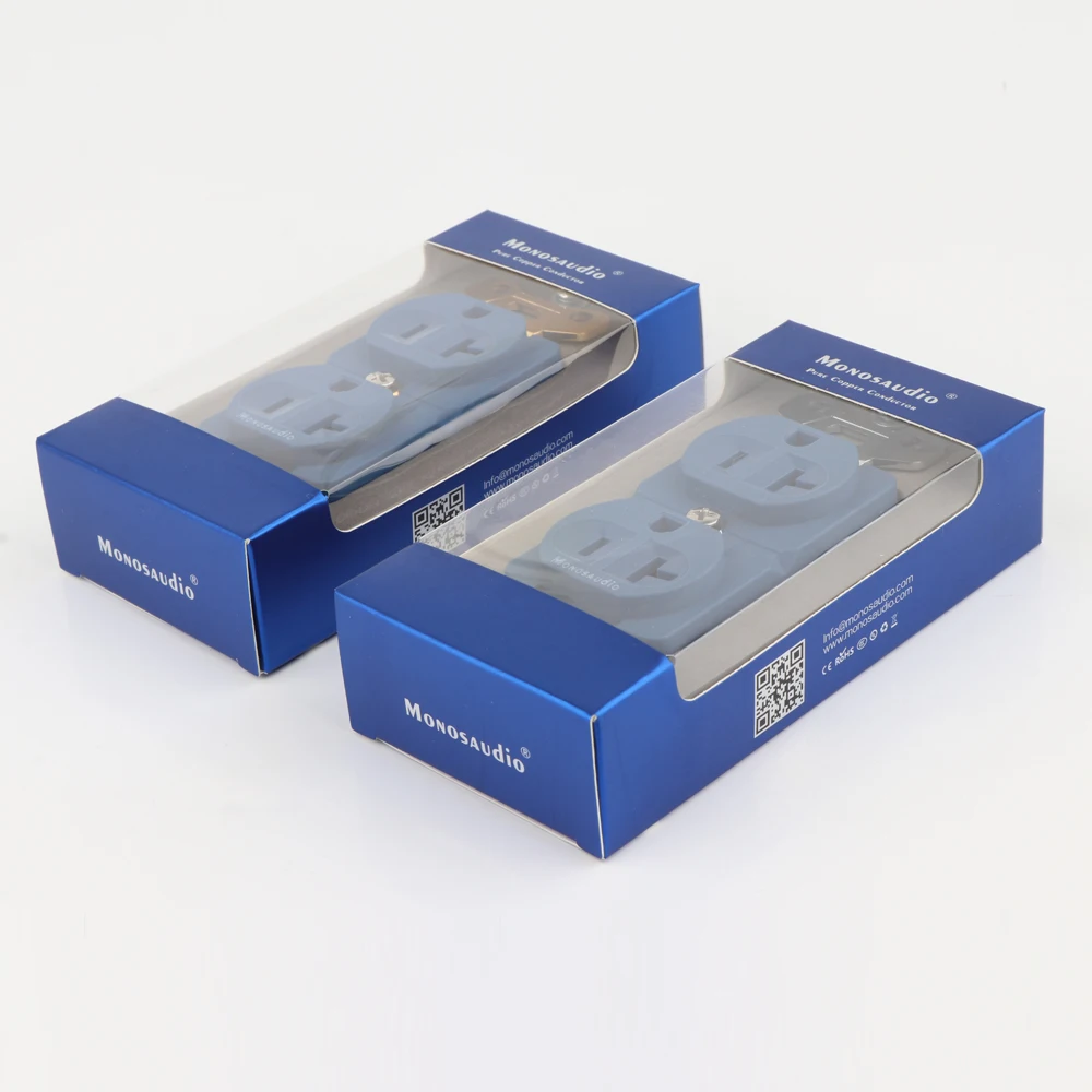 Monosaudio DP 2(G)/DP 2(R) чистая медь позолоченная дуплексная настенная розетка