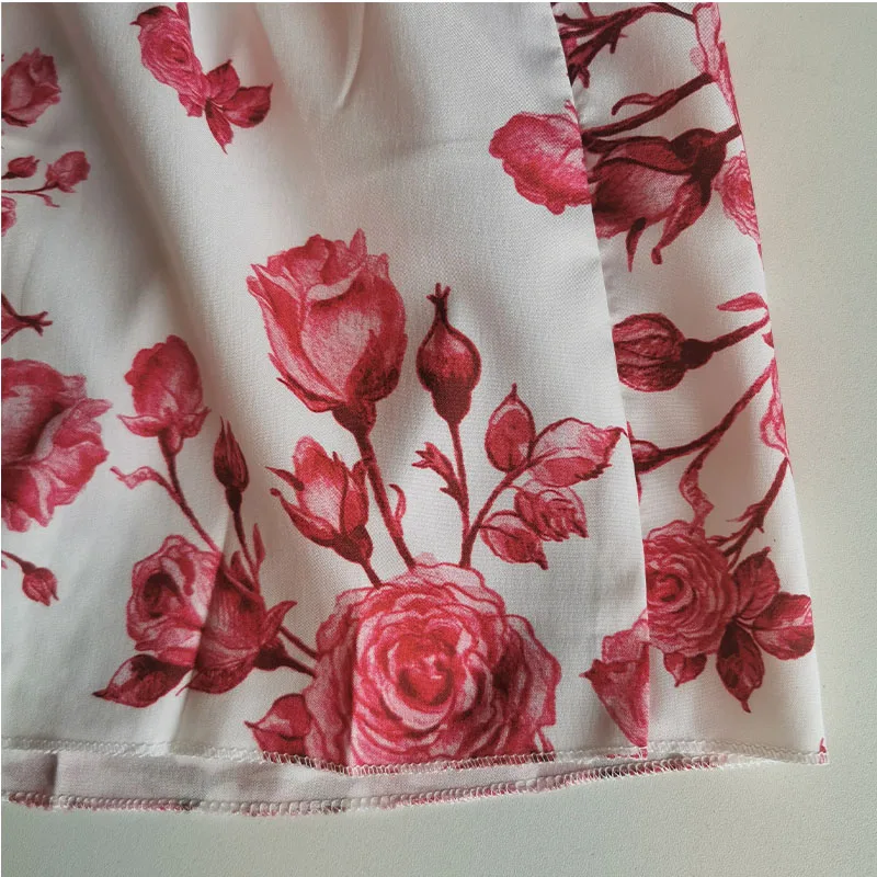 

Dress 2021 New Style A-Line Sexy Sleeveless Sling Print Fashion Long Dress Spaghetti Strap Pullover Mid Waist Floral