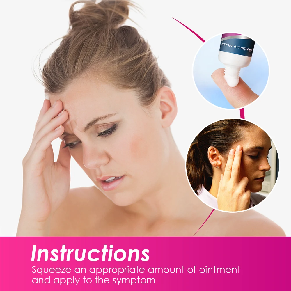 20 г Sumifun крем для снятия головной боли лечение нервной медицинский пластырь