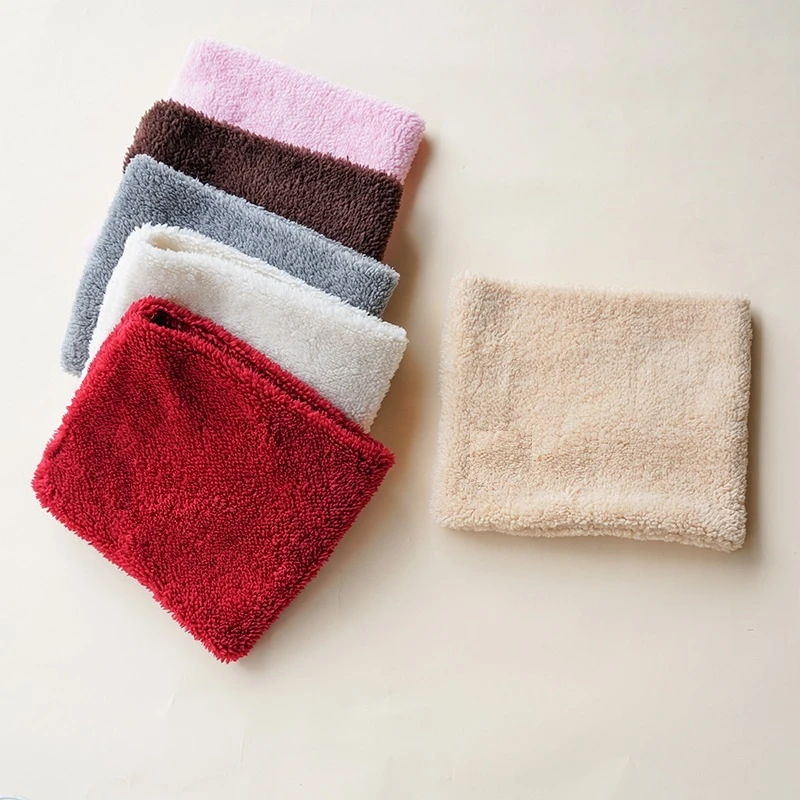 Winter cute Children Scarf Boy Girls Scarves Baby Fur Collar Scarf Ring Pompom Neck Warmers Women Present Berber Fleece24CM