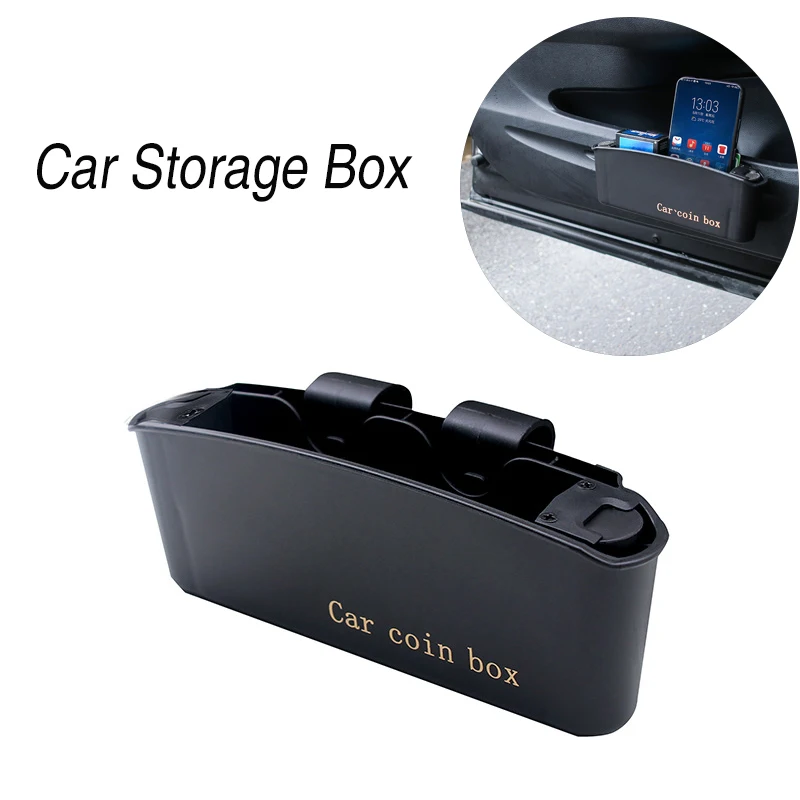 

1 шт. Автомобильная передняя дверь коробка для хранения автомобиля коробка для монет сигаретный телефон очки держатель карточки IC органайз...