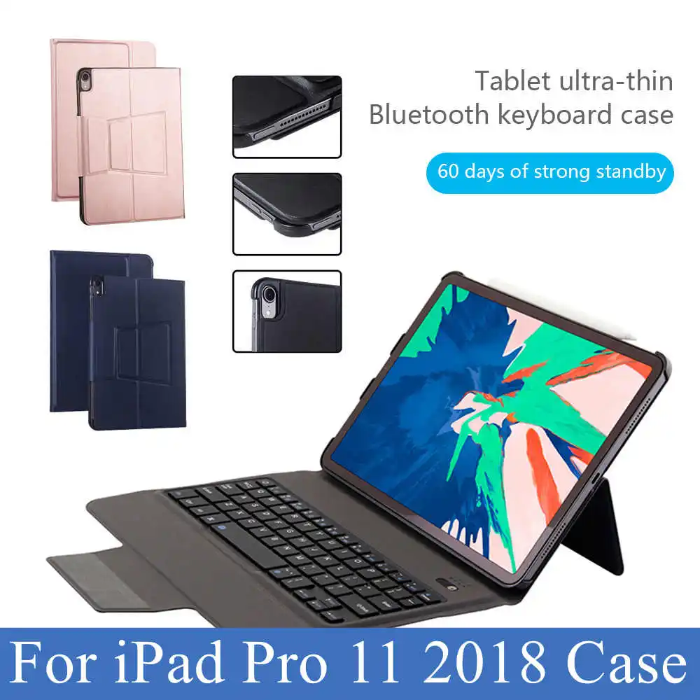 KISSCASE Fashion Leather Bluetooth Keyboard Case For iPad Mini 1234 Air 1 2 2017 2018 9.7 Pro 10.5 11 inch 2019 Covers | Компьютеры и