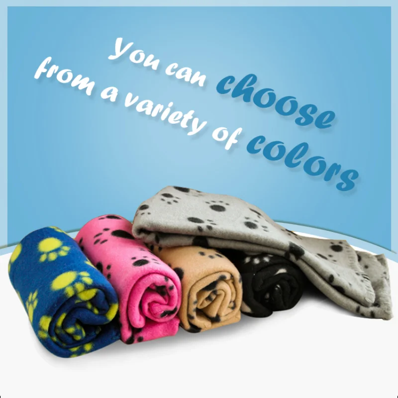 Одеяло для собак и кошек мягкая кровать матрас сна Флисовое одеяло мелких