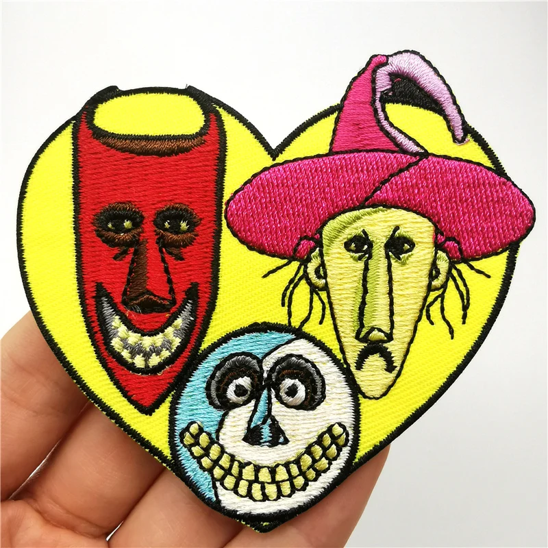 Нашивки в виде сердца и кота на одежду наклейки сделай сам японское аниме Bailong