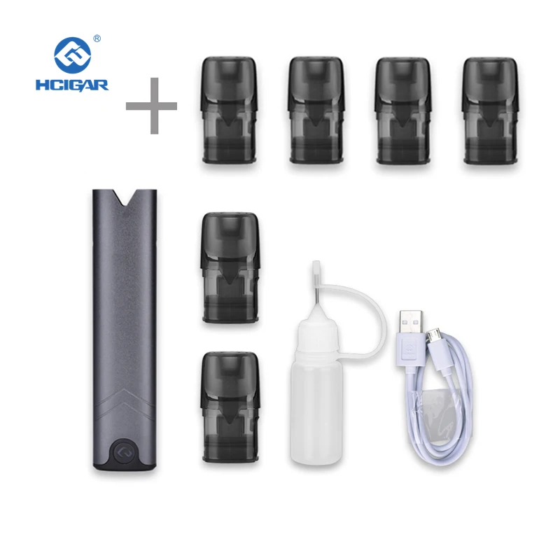 Gray and 4 pods HCIGAR AKSO OS Pod Комплект 1,4 мл многоразового бака мини pod vape ручка MTL стартовый комплект Электронная сигарета с воздушным приводом pod система - Цвет: Gray and 4 pods
