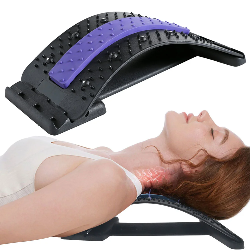 

Магнитный массажер для спины, растягивающее устройство для шеи, Массажная подушка для шейного отдела позвоночника, корректор поддержки поз...
