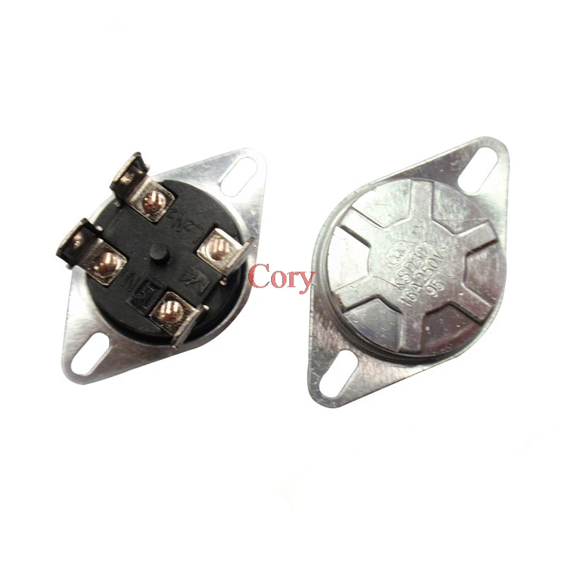 

1PC AC250V 20A KSD302T 75C/85C/92C/93C/95C Temperature Controller Bimetal Thermostat Normally Close (NC) 4Pin