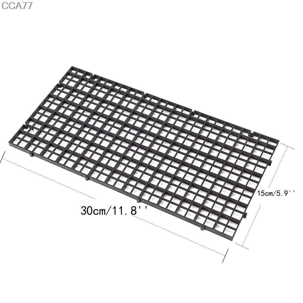 

2 pcs grid divider tray egg crate aquarium fish tank filter bottom isolate pane