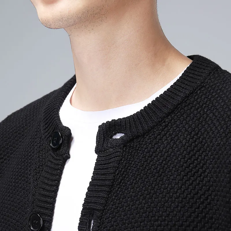 Классический кардиган свитер Мужской Повседневный Мужское пальто на пуговицах